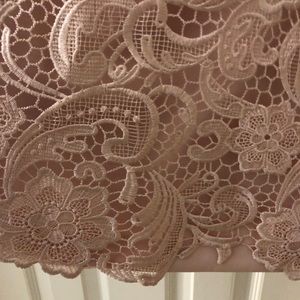 Adrianna Papell lace A-line dress.  Lined.